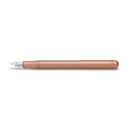 Kaweco Liliput Vulpen Copper│Koper│art. 1510831│liggend met dop op houder
