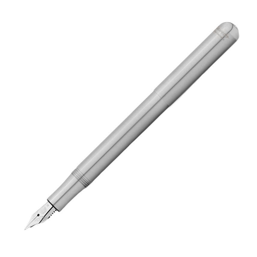 Kaweco LILIPUT Vulpen Stainless Steel│RVS│art. 1510836│vooraanzicht schuin