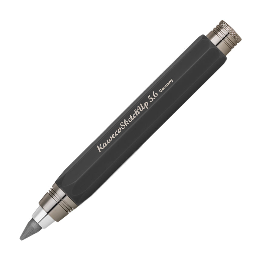 Kaweco Sketch Up Zwart Vulpotlood│Messing│art. 1511195│vooraanzicht schuin
