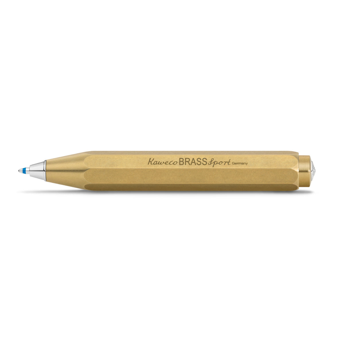 Kaweco Brass Sport Balpen│Messing│art. 1510922│liggend met schaduw