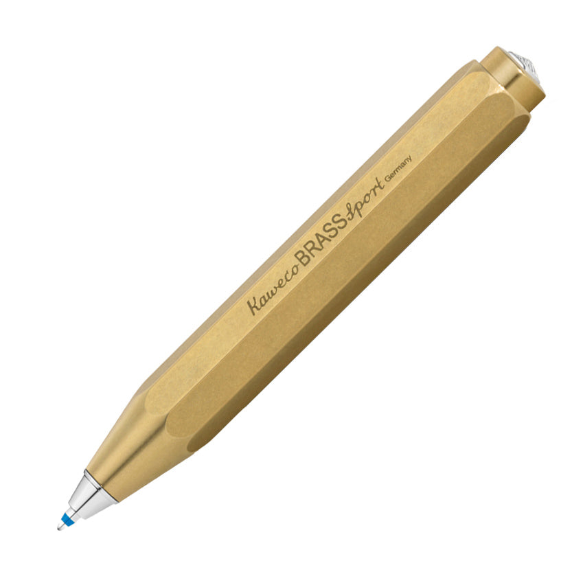 Kaweco Brass Sport Balpen│Messing│art. 1510922│vooraanzicht schuin