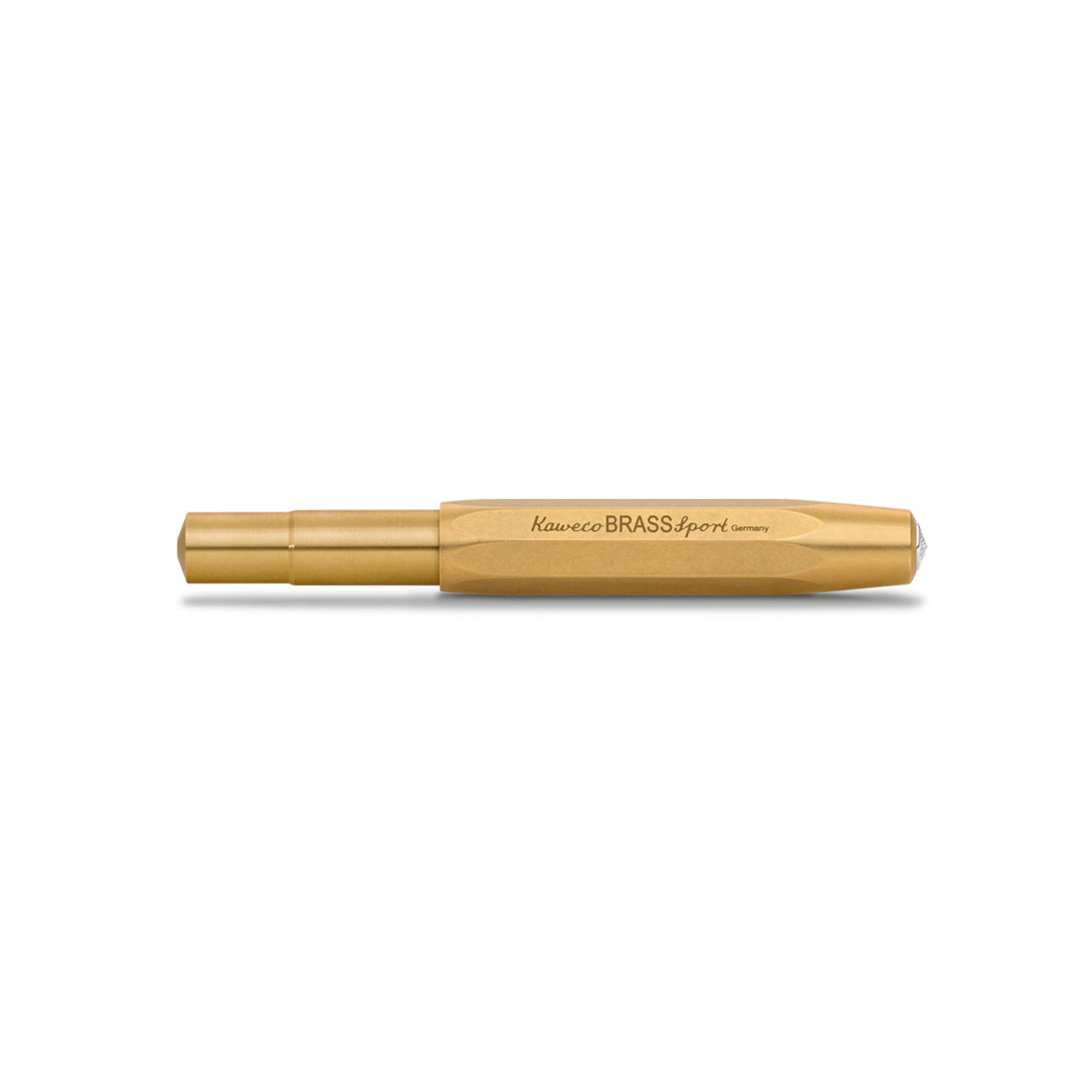 Kaweco Brass Sport Rollerball│Messing│art. 1510921│liggend met gesloten dop