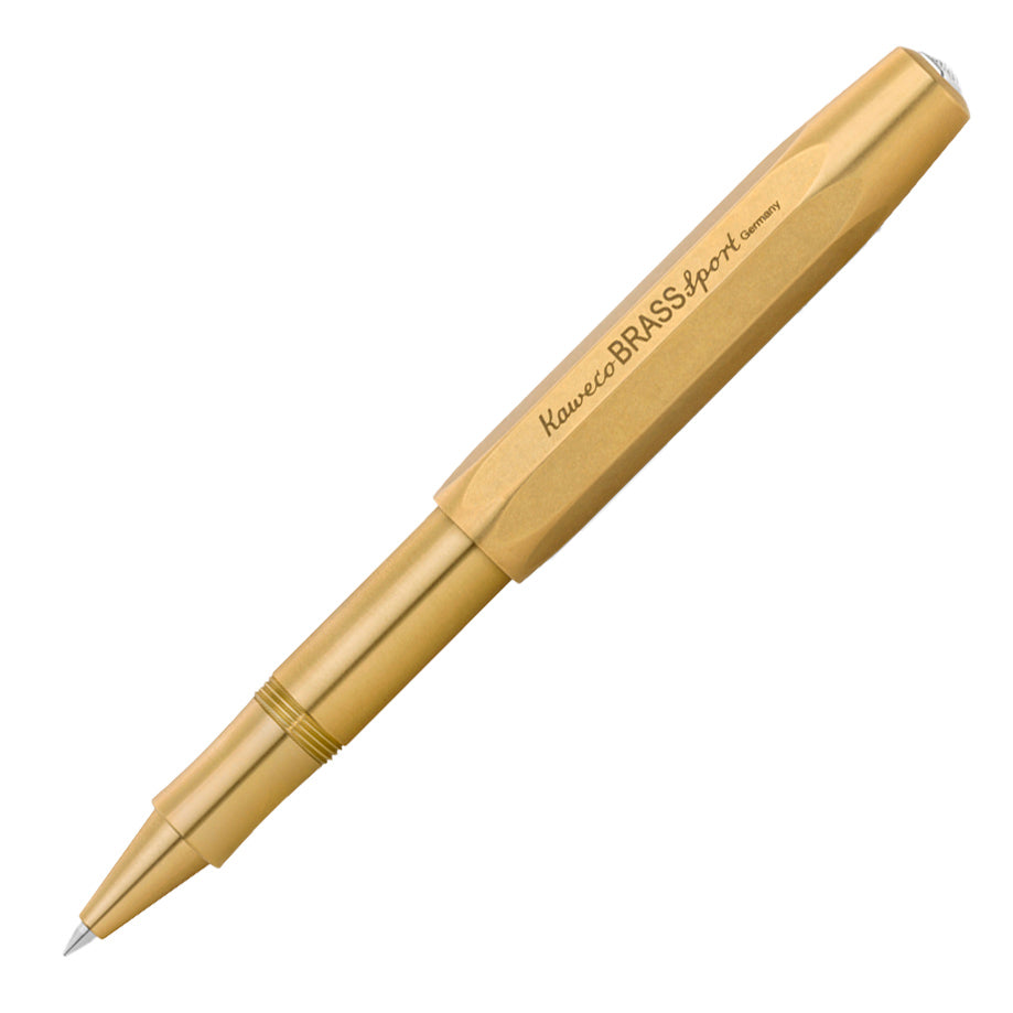 Kaweco Brass Sport Rollerball│Messing│art. 1510921│vooraanzicht schuin
