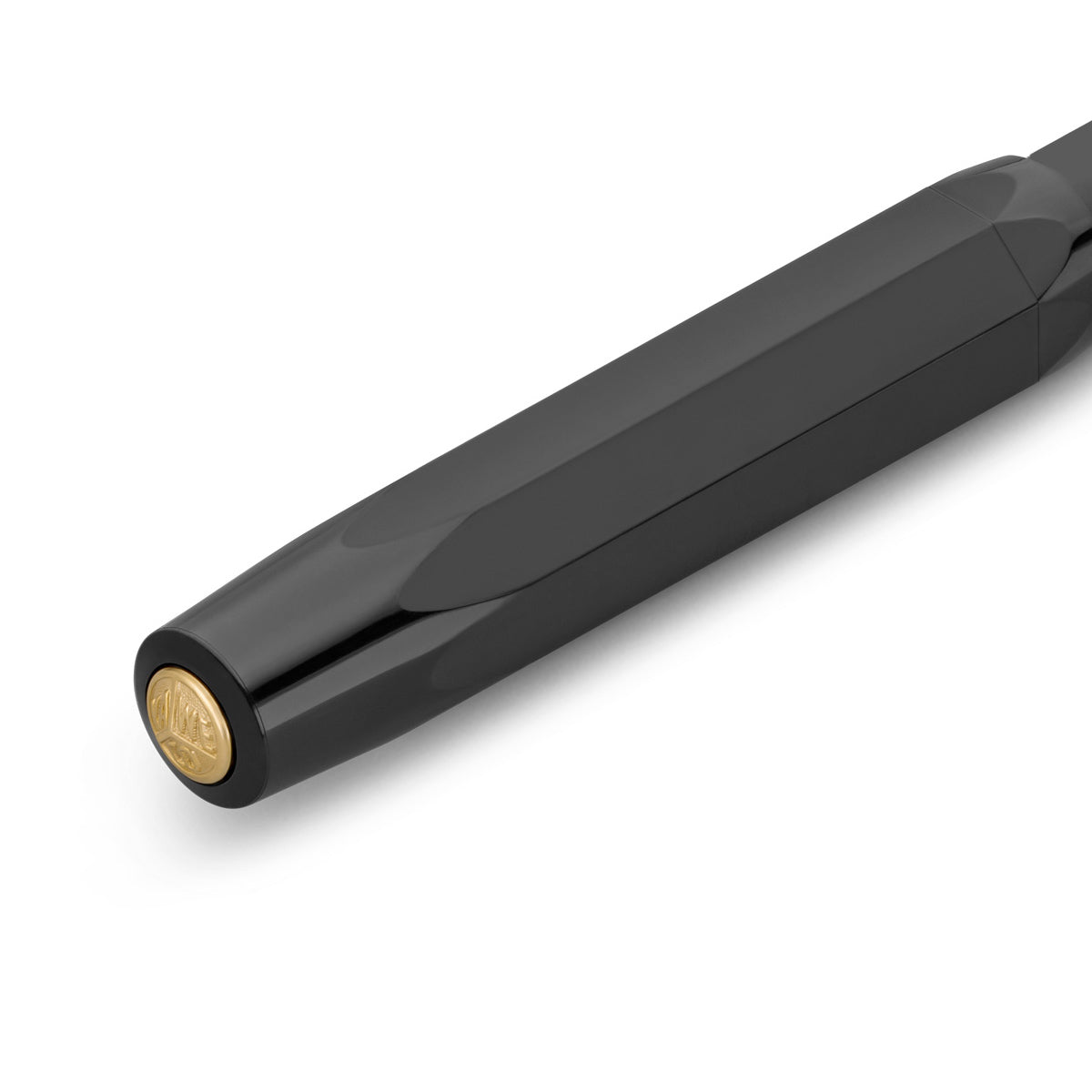 Kaweco Classic Sport Rollerball Zwart│art. 1510032│detail gouden logo op dop