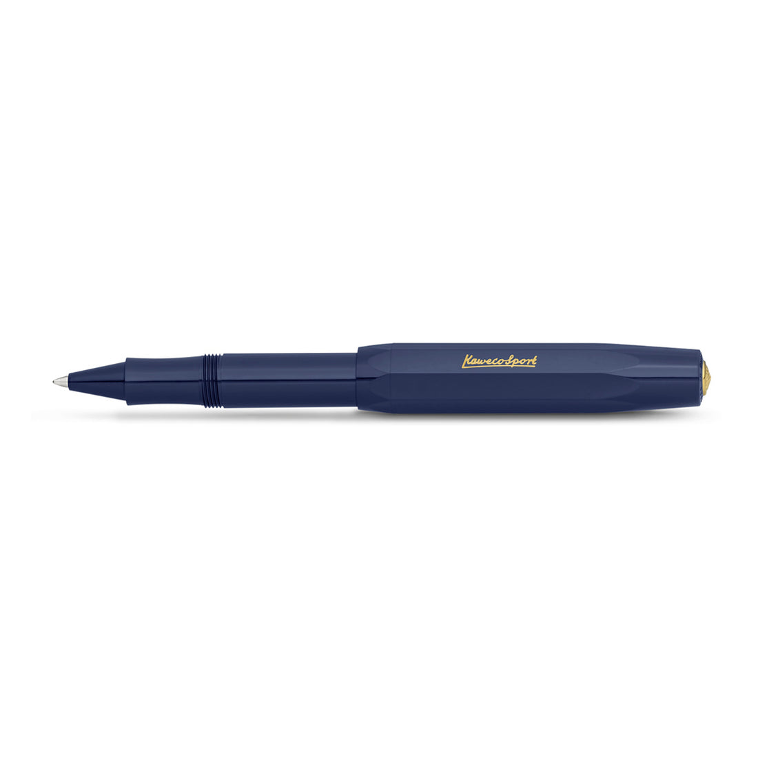 Kaweco CLASSIC SPORT Rollerball Navy│art. 1511742│liggend met dop op achterkant