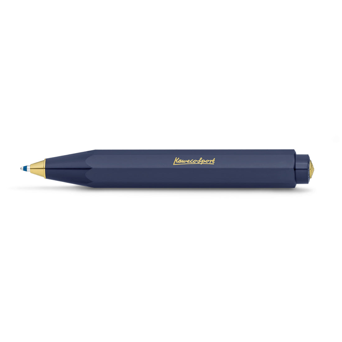 Kaweco Classic Sport Balpen Navy│Ballpoint│art. 1511743│liggend met schrijfpunt naar buiten