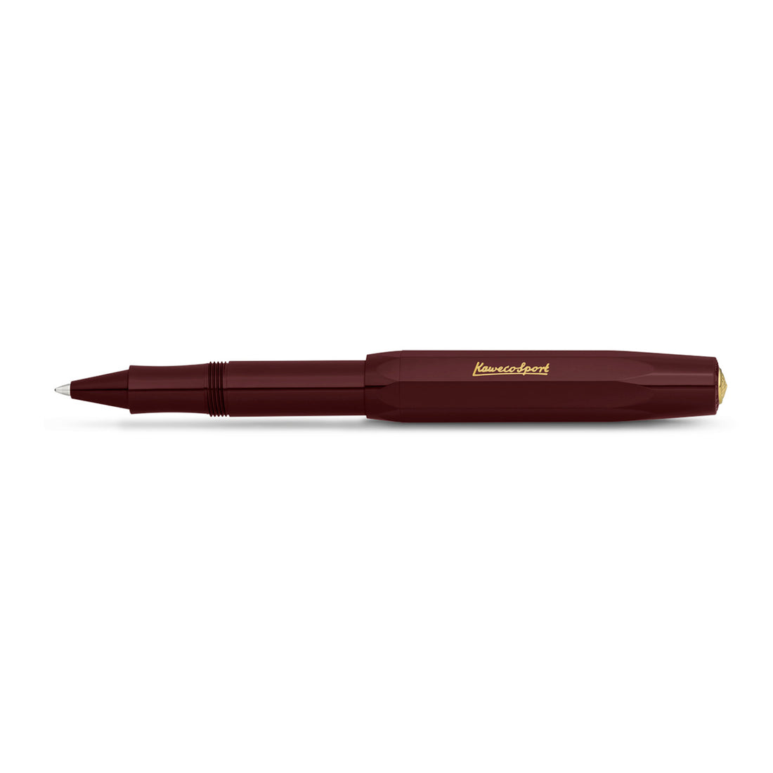 Kaweco CLASSIC SPORT Rollerball Bordeaux│art. 1510496│liggend met dop op achterkant