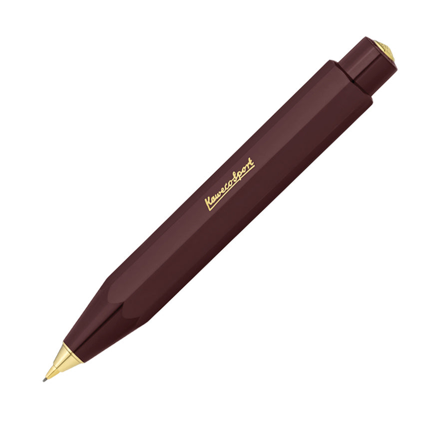 Kaweco CLASSIC SPORT Vulpotlood Bordeaux│art. 1510498│schuin met schrijfpunt