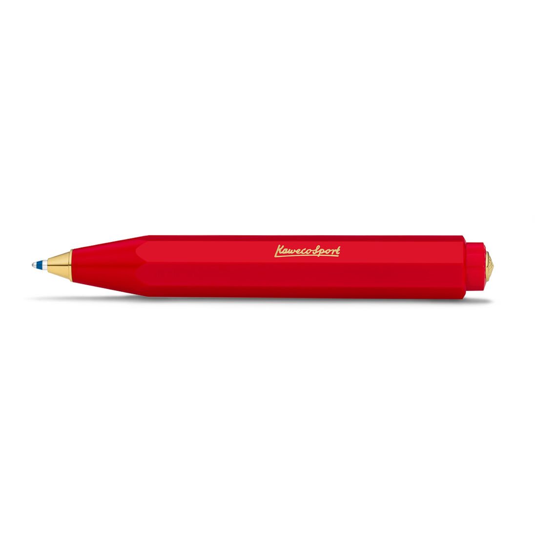 Kaweco Classic Sport Balpen Rood│Ballpoint│art. 1511151│liggend met schrijfpunt naar buiten