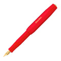 Kaweco Classic Sport Vulpen Rood│art. 1511147│schuin met dop op huls