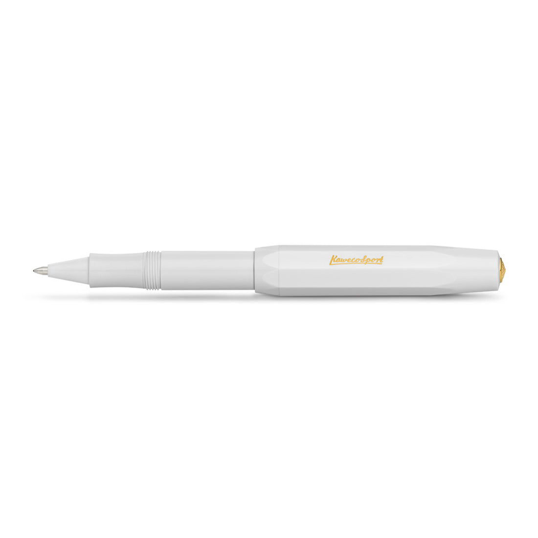Kaweco Classic Sport Rollerball Wit│art. 1510034│liggend met dop geopend
