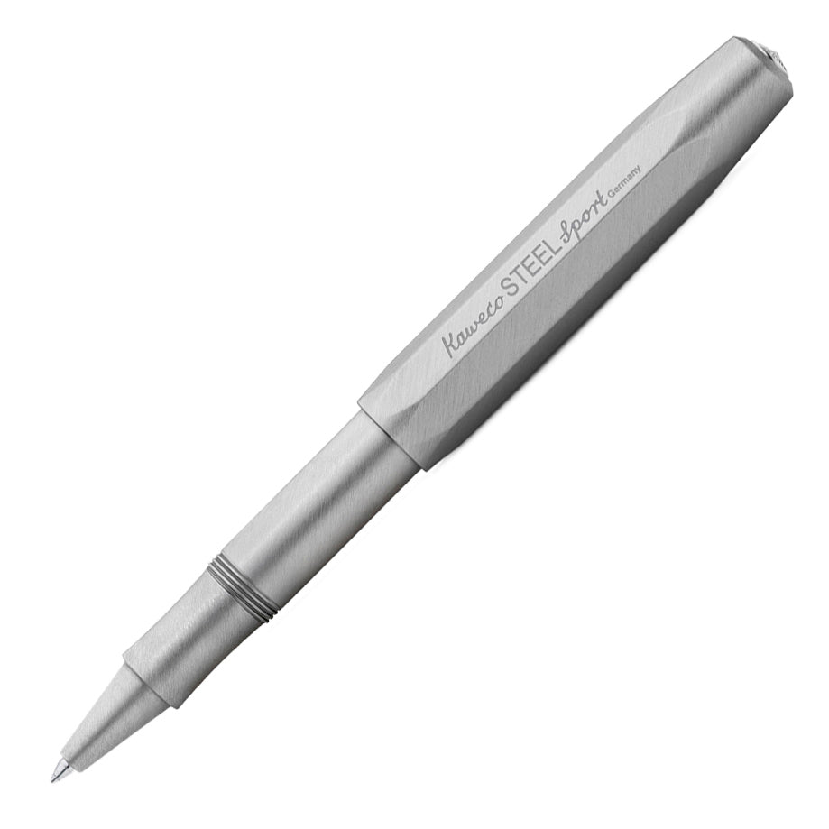 Kaweco Steel Sport Roller Ball│RVS│art. 1511403│vooraanzicht schuin
