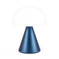 Lexon Mina large Oplaadbare Tafellamp Donkerblauw│LH65MDB│vooraanzicht met witte achtergrond