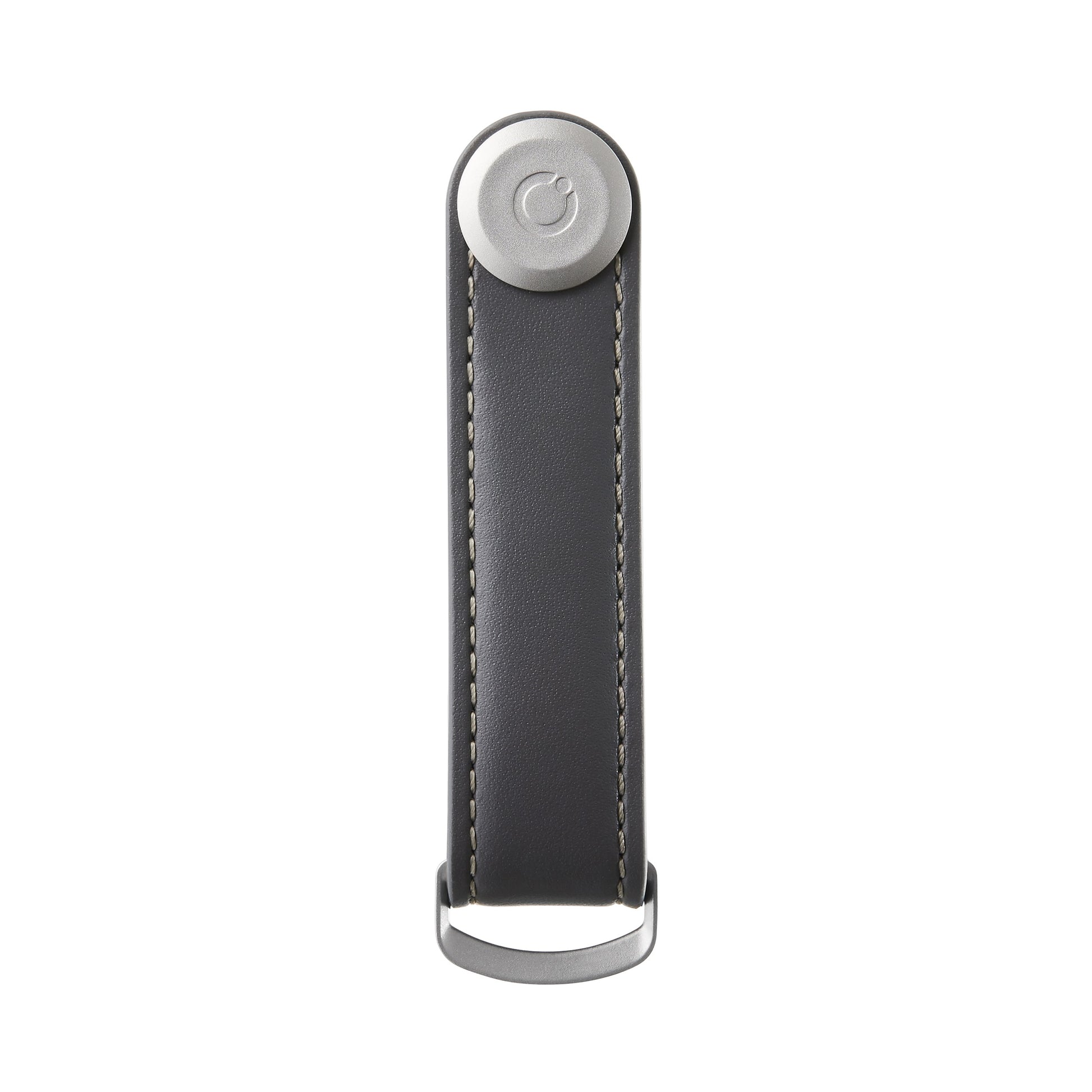 Key Organizer Orbitkey│Premium Leather Charcoal Grey│art. LTHO-2-CCGY│sleutelhanger leer voorkant zonder sleutels