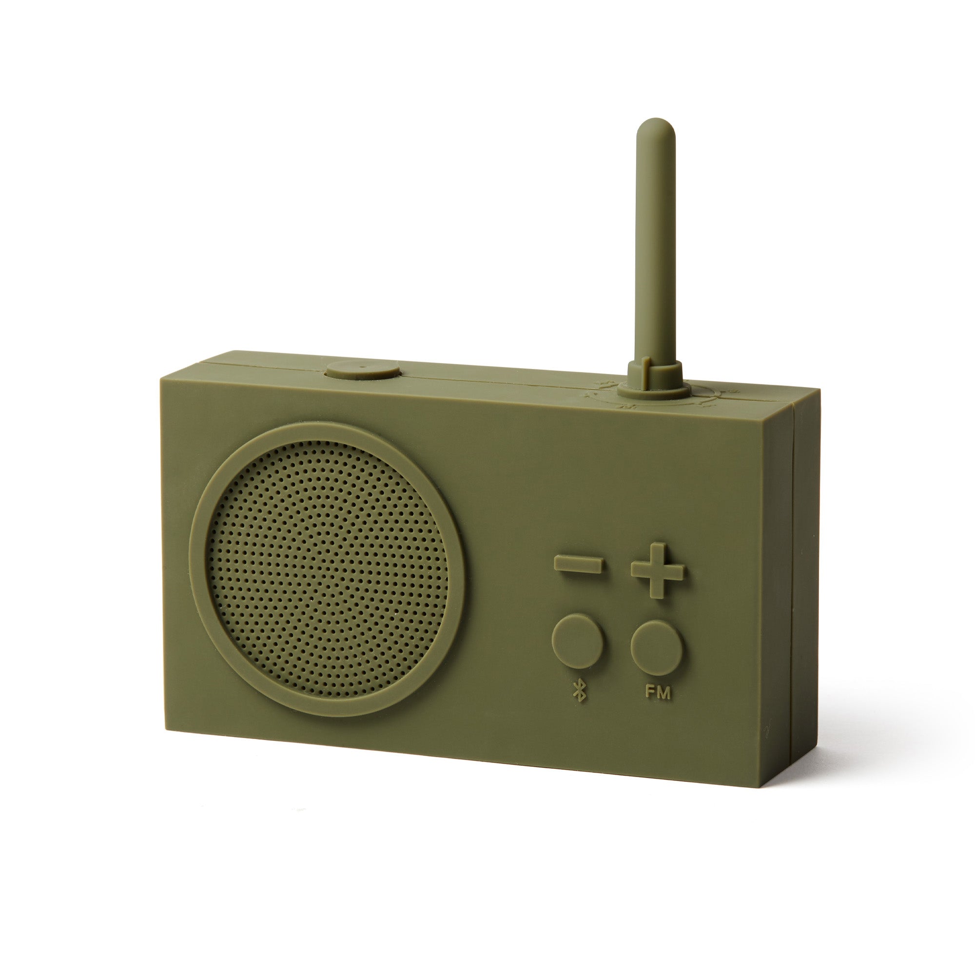 Lexon Tykho-3 FM Radio en Bluetooth-speaker│oplaadbaar en waterbestendig│art. LA119K9│voorkant schuin
