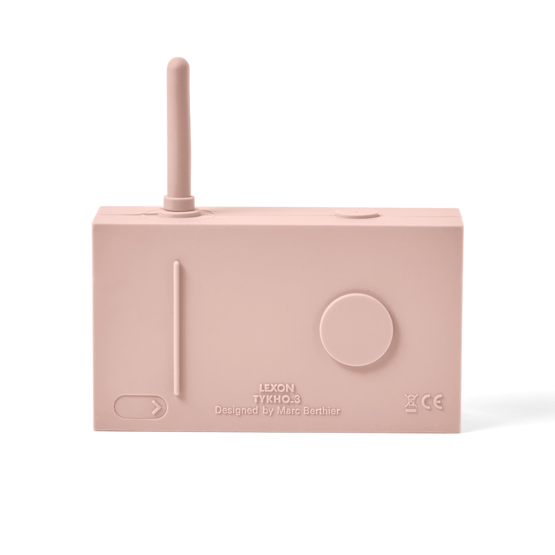 Lexon Tykho-3 FM Radio en Bluetooth-speaker│Roze│oplaadbaar│art.LA119P8│achterkant