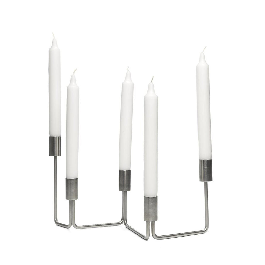 Link Kandelaar RVS│Pro-Dukto│art. 16045│ met kaarsen medium positie