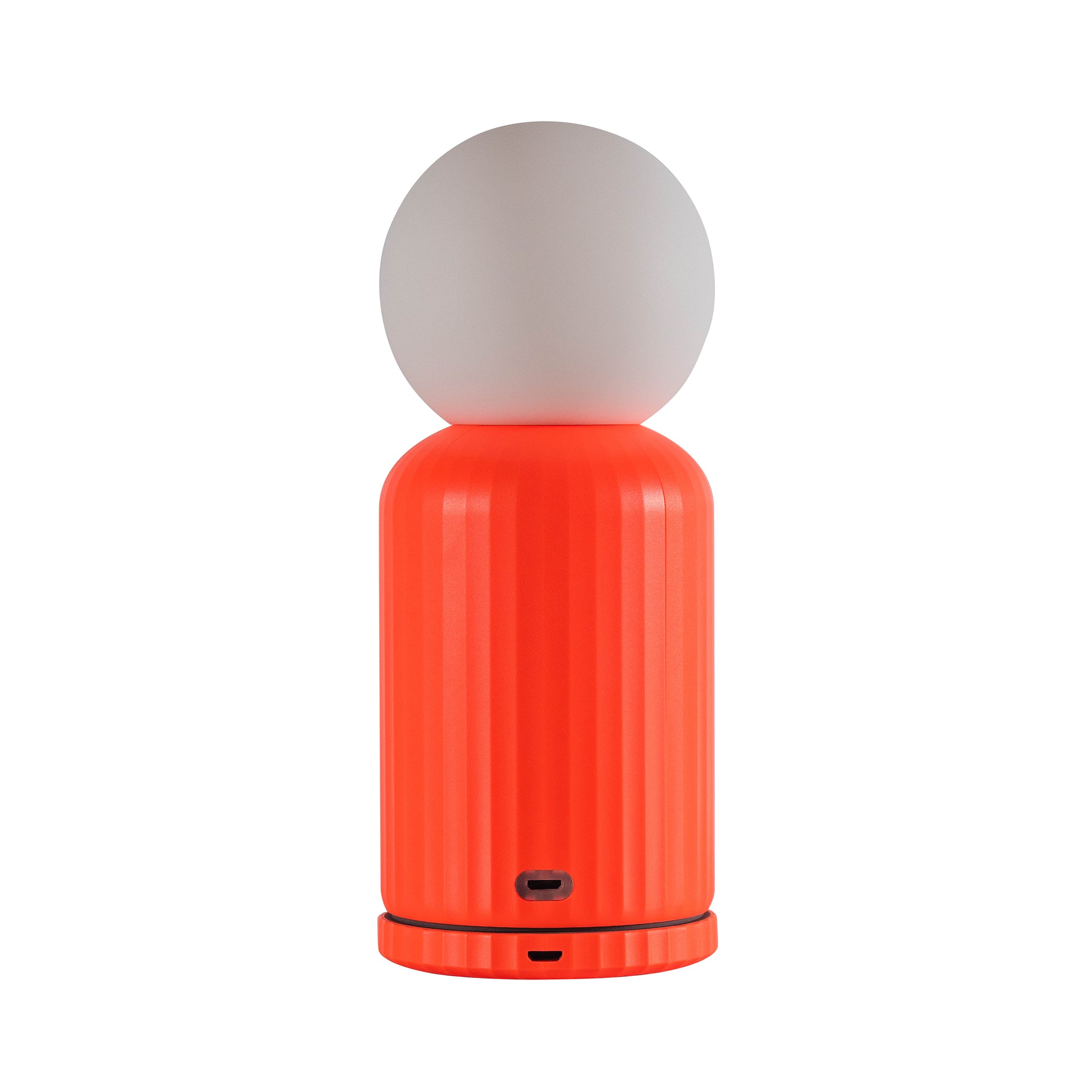 Skittle Oplaadbare Lamp Coral│Lund London│Draadloos│foto witte achtergrond met Micro-USB aan voorzijde