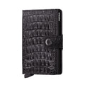Secrid Miniwallet Nile│art. MN-BLACK│Pasjeshouder│voorkant met witte achtergrond