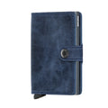 Secrid Miniwallet Vintage Blauw│Pasjeshouder en Portemonnee│art. MV-BLUE│voorkant witte achtergrond
