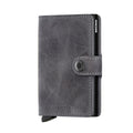 Secrid Miniwallet Vintage│art. MV-GREY-BLACK│pasjeshouder│voorkant met witte achtergrond