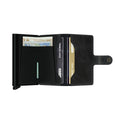 Secrid Miniwallet Vintage Zwart│art. MV-BLACK│Pasjeshouder en Portemonnee│geopend met contant geld