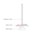 Magnetische Vaas Aluminium set van 5│art. PE543│afbeelding instructie