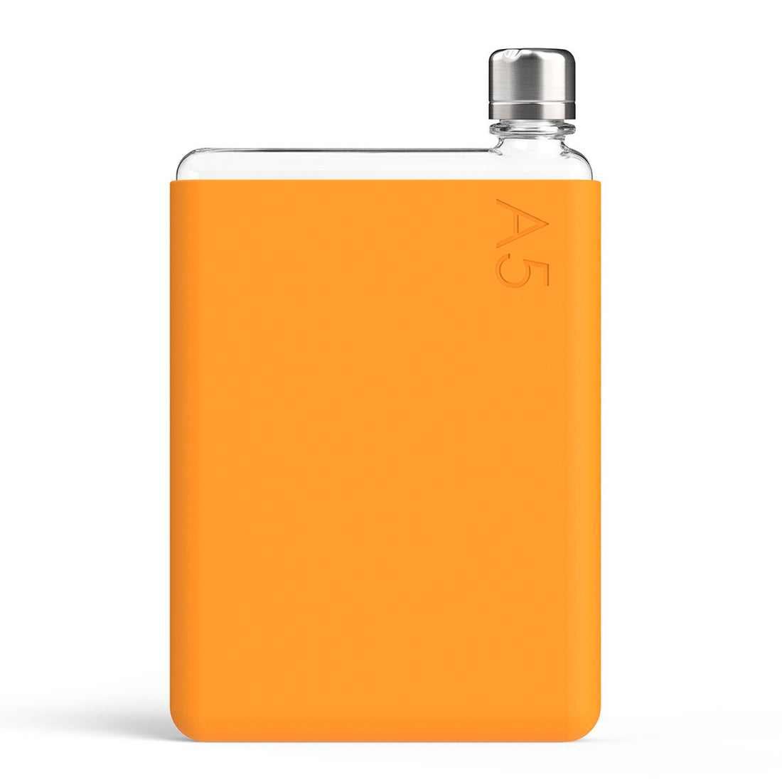 Memobottle Silicone Sleeve A5 Mandarin│Drinkfles│foto voorkant zonder fles