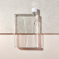 Memobottle A5│Platte Waterfles 750 ml│foto op ondergrond half steen en half glad