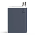 Memobottle Silicone Sleeve A5 Midnight Blue│Drinkfles│foto voorkant met fles
