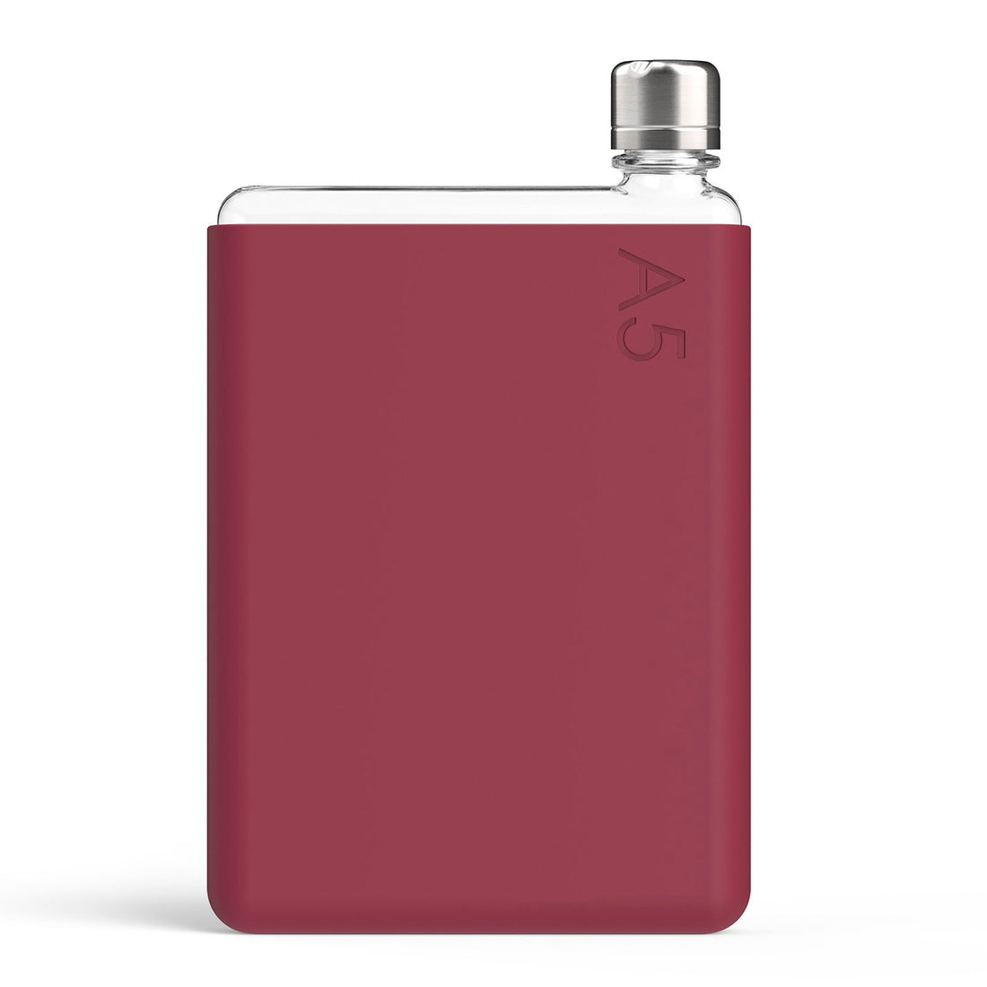 Memobottle Silicone Sleeve A5 wild Plum│Drinkfles│foto voorkant zonder fles