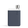Memobottle Silicone Sleeve A6│Midnight Blue│Drinkfles│foto voorkant met fles