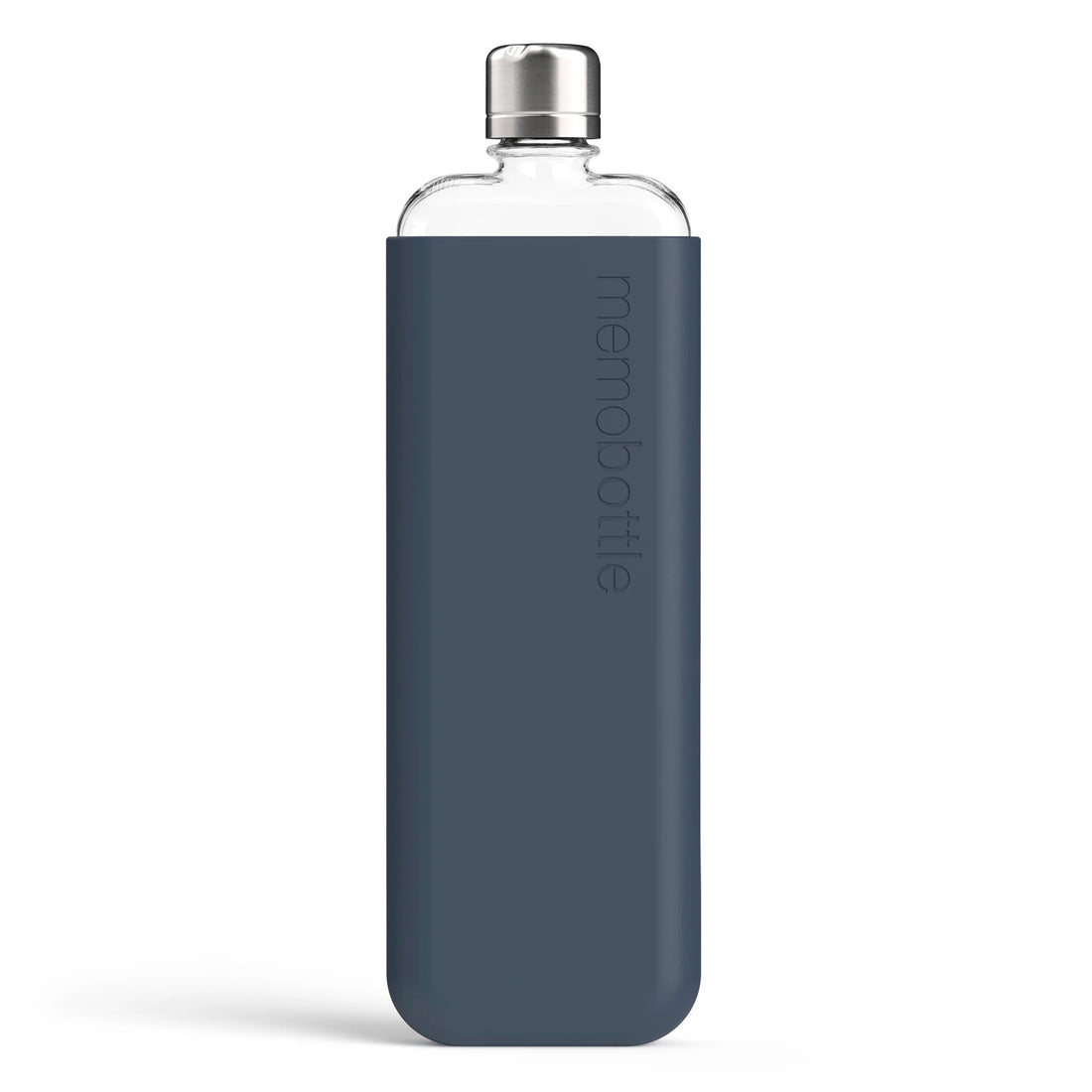 Memobottle Silicone Sleeve Slim Midnight Blue│Drinkfles│foto voorkant zonder fles