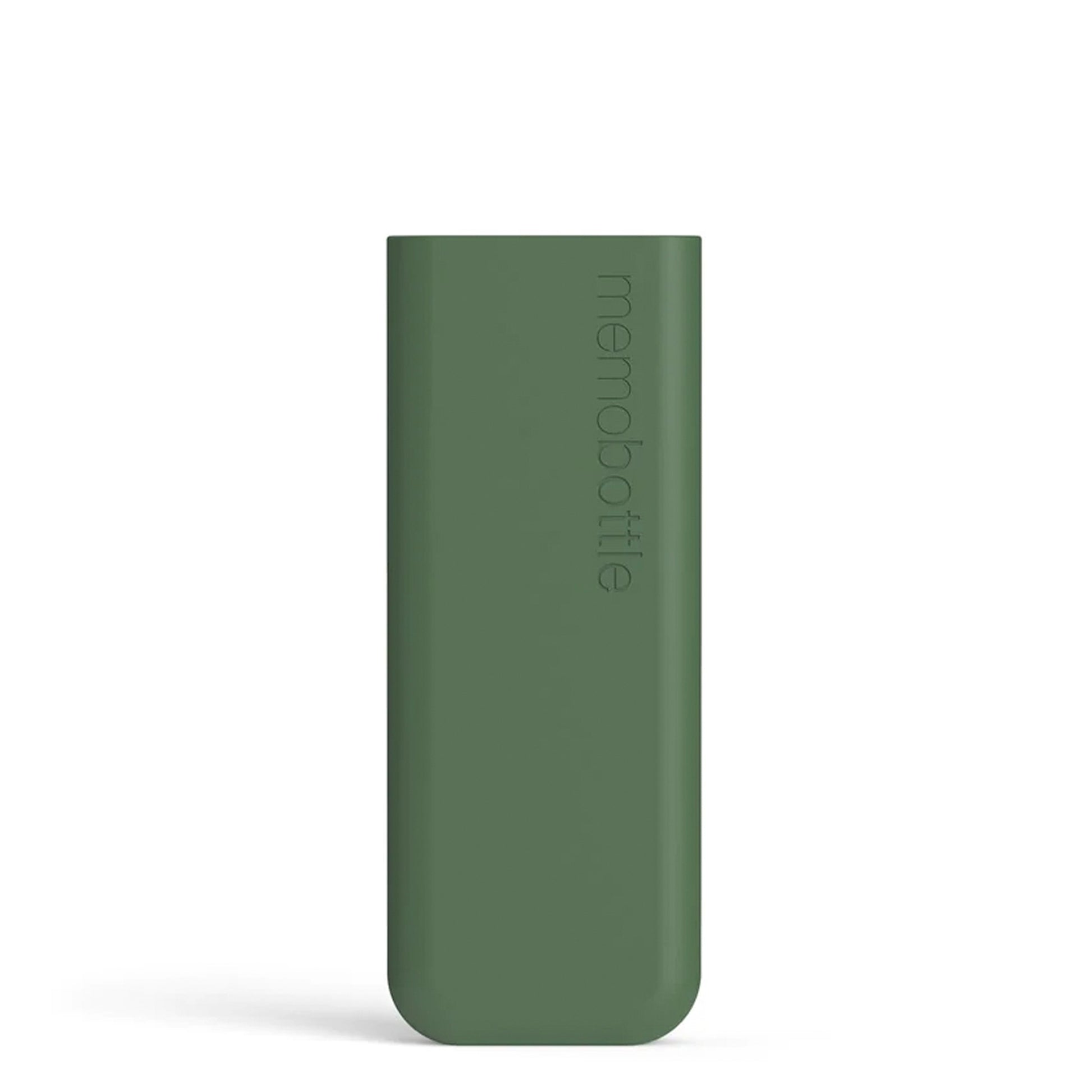 Memobottle Silicone Sleeve Slim Moss Green│Drinkfles│foto voorkant zonder fles