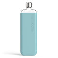 Memobottle Silicone Sleeve Slim Sea Mist│Drinkfles│foto voorkant met fles