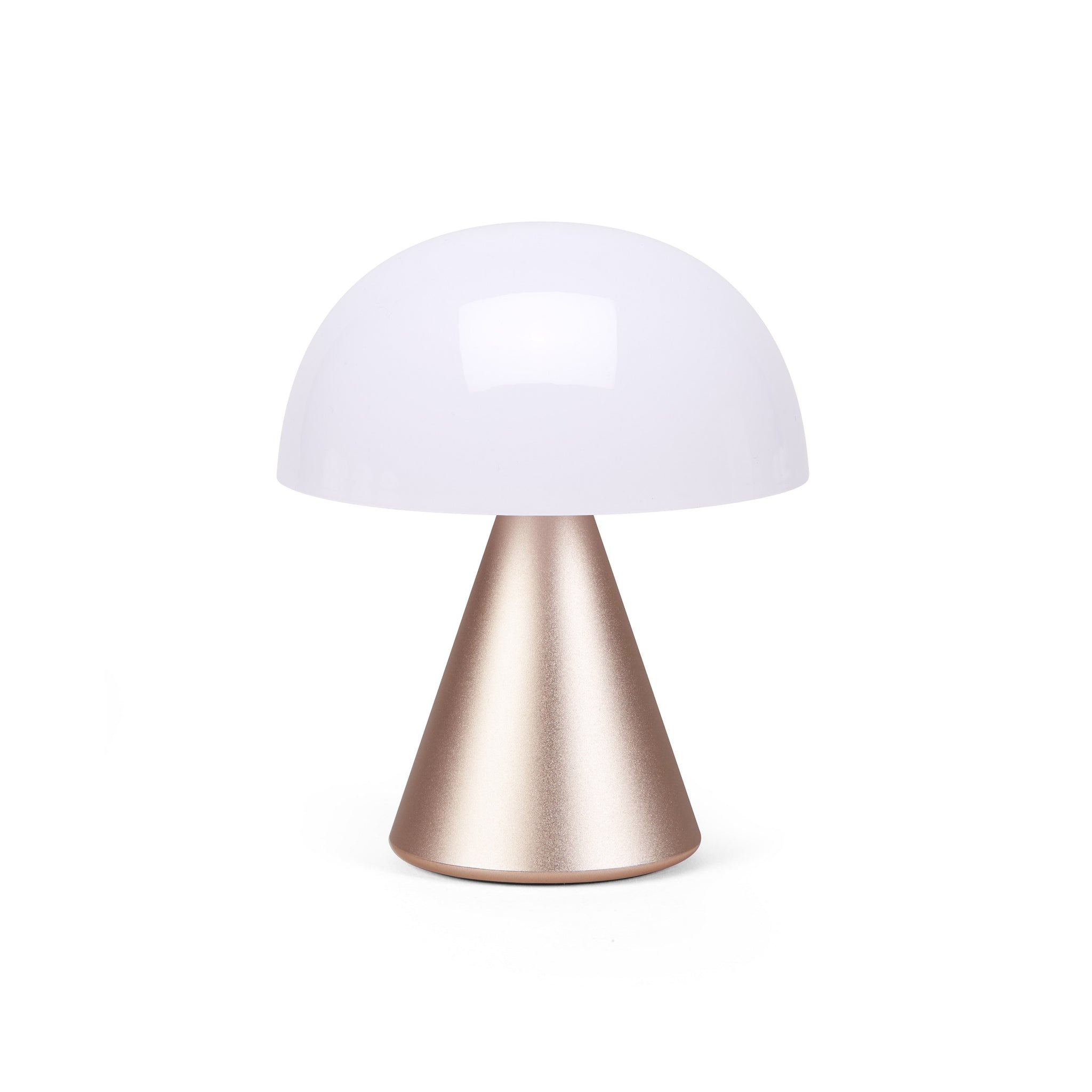 Lexon Mina Goud│Oplaadbare LED-Lamp│art. LH64MD│vooraanzicht met witte achtergrond en licht uit