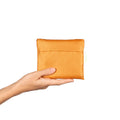 Notabag Recycled Mosterd Geel│art. NB-RE-MD5│opgevouwen in tasje