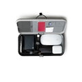 Orbitkey Nest Portable Organizer│Ash Grey│foto bovenkant open met accessoires