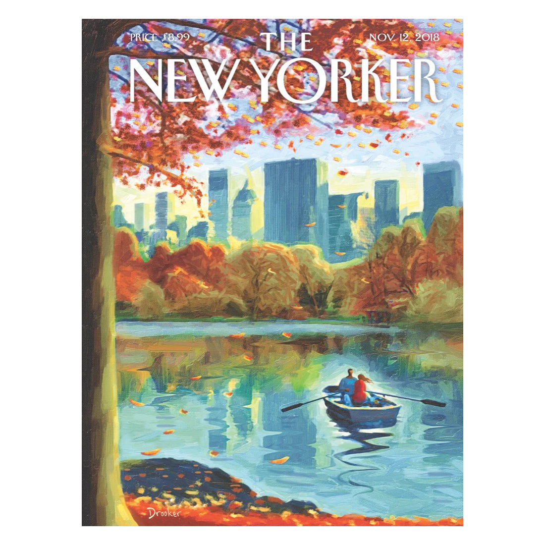 Puzzel Central Park Row│New York Puzzle Company│the New Yorker│art. NPZNY1950│afbeelding illustratie
