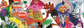 Puzzel Colors Across the World│American Airlines│New York Puzzle Company│art. NPZAA2038│afbeedling illustratie