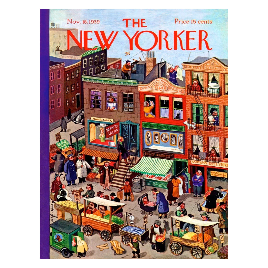 Puzzel Main Street│1000 stukjes│The New Yorker│art. NY165│originele afbeelding tijdschrift