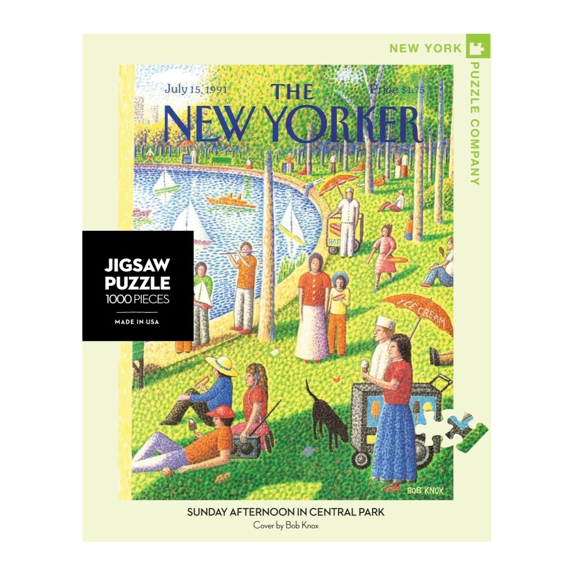 Puzzel Sunday Afternoon in Central Park│New York Puzzle Company│art. NY151│voorkant verpakking