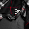 Key Organizer Orbitkey│Crazy Horse leather Obsidian Black-Red│CHLO-2-OBRDBK│sleutelhanger leer met autosleutel
