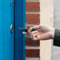 Key Organizer Orbitkey│Crazy Horse leather Marine Blue│art. CHLO-2-MBMBGM│sleutelhanger leer bij deurslot