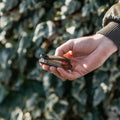Key Organizer Orbitkey│Crazy Horse leather Oak Brown│CHLO-2-OBOBGM│sleutelhanger leer in hand