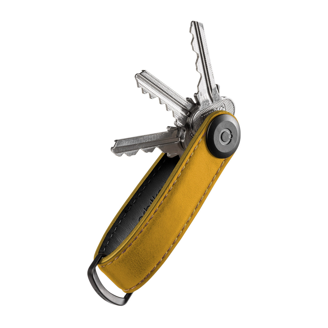 Key Organizer Orbitkey│Premium Leather Mustard│art.  KLTB-MST-507│sleutelhanger leer met uitgevouwen sleutels