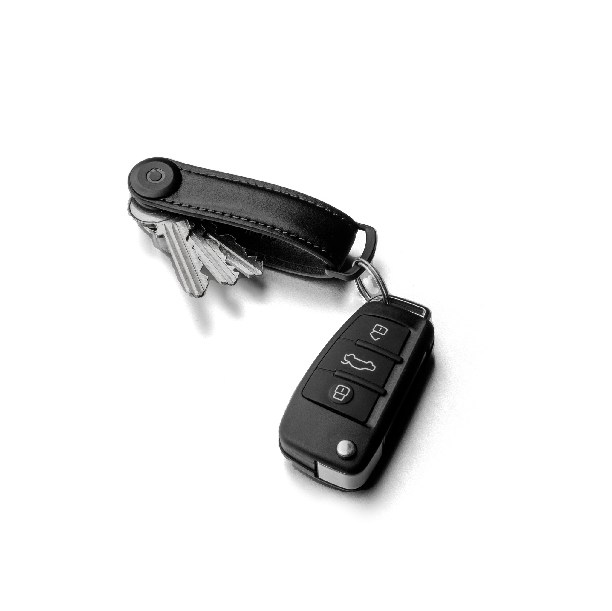 Key Organizer Orbitkey│Saffiano Dark Cherry│SFLO-2-DCDCBK│sleutelhanger leer met autosleutel