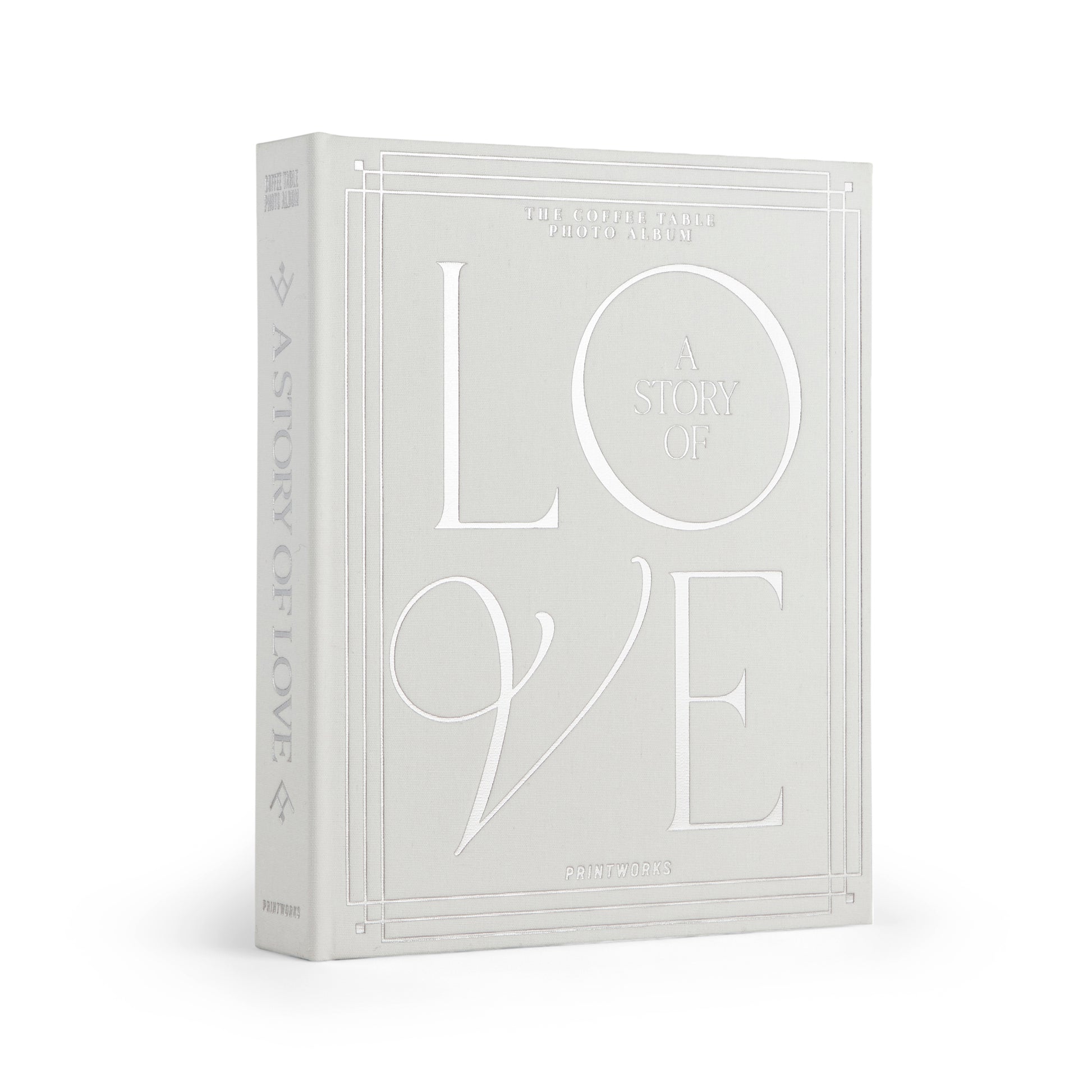 Fotoalbum Huwelijk Printworks│A Story of love│art. PW00606│voorkant met witte achtergrond