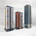 Memoblok Paperscraper Skyscraper Downtown│Notitieblok│groep witte achtergrond