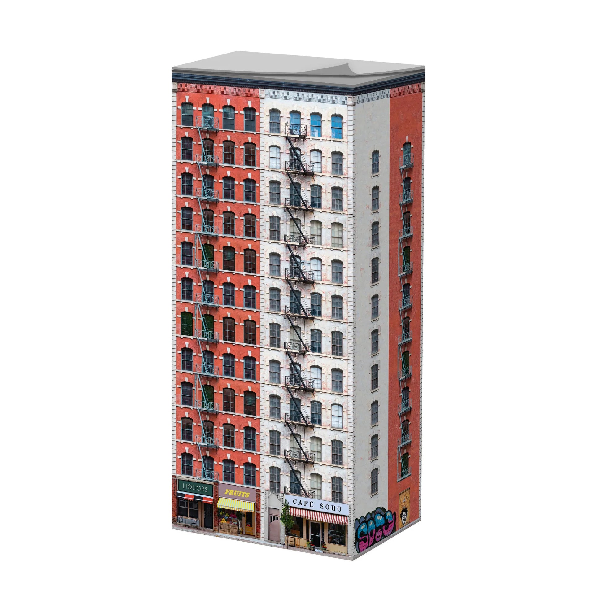 Memoblok Paperscraper Townhouse Soho│Seltmann Publishers│voorkant schuin